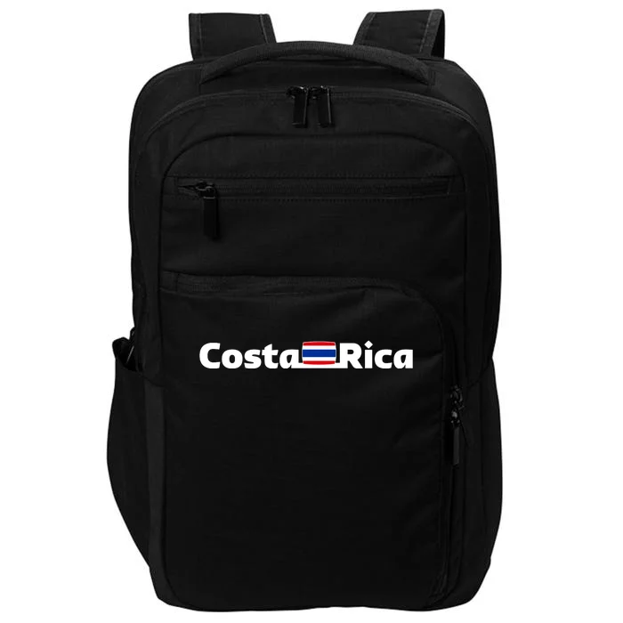 Costa Rica Flag Gift Impact Tech Backpack