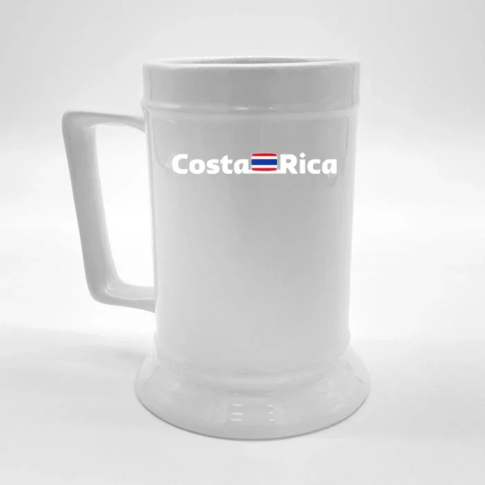 Costa Rica Flag Gift Front & Back Beer Stein