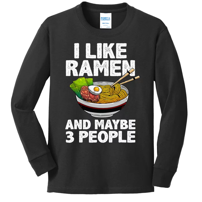 Cool Ra For  Anime Ra Noodle Soup Cup Noodles Kids Long Sleeve Shirt