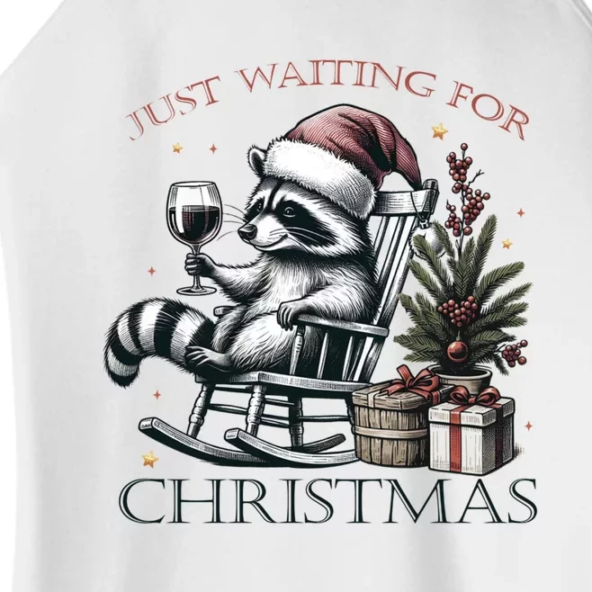 Christmas Raccoon Funny Gift Xmas Women’s Perfect Tri Rocker Tank