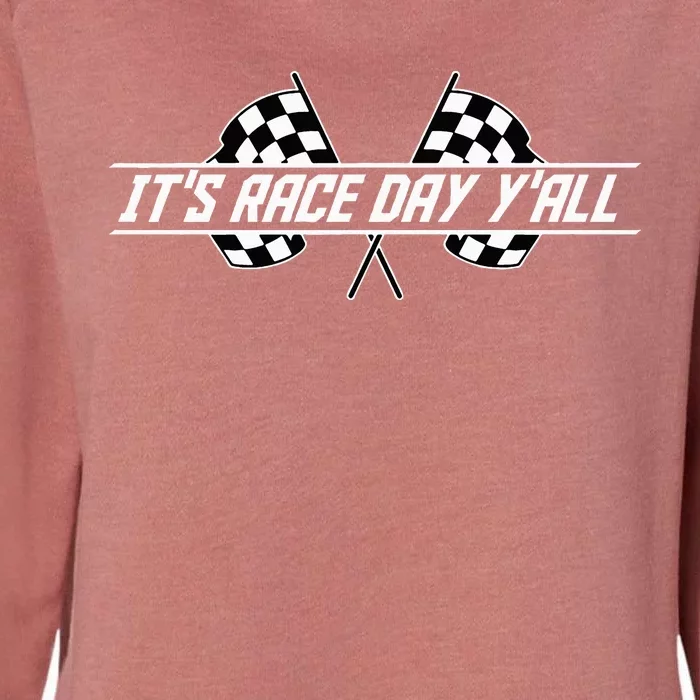 Car Racing Flag Finish Line Checkered Automobile Sport Racer Womens California Wash Sweatshirt