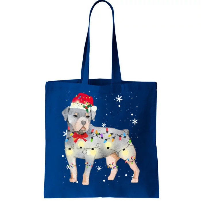 Christmas Rottweiler Funny Gift Tote Bag