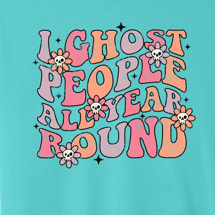 Cute Retro Funny Fall I Ghost People All Year Halloween Gift ChromaSoft Performance T-Shirt