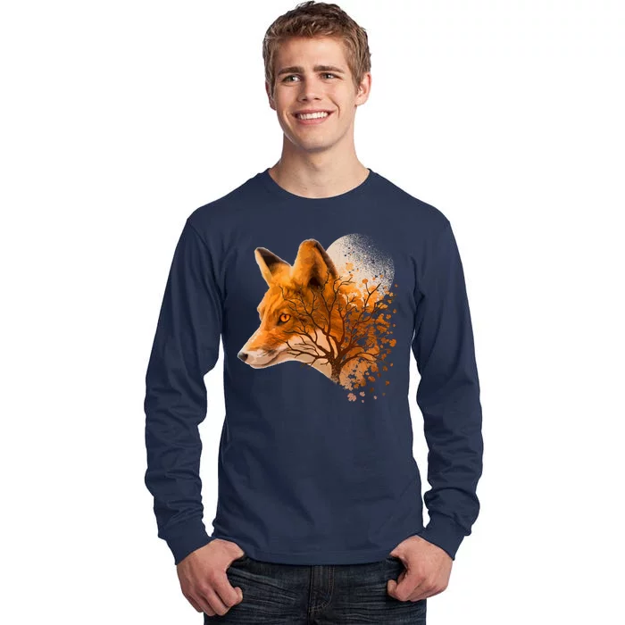 Cool Red Fox Tree Tall Long Sleeve T-Shirt