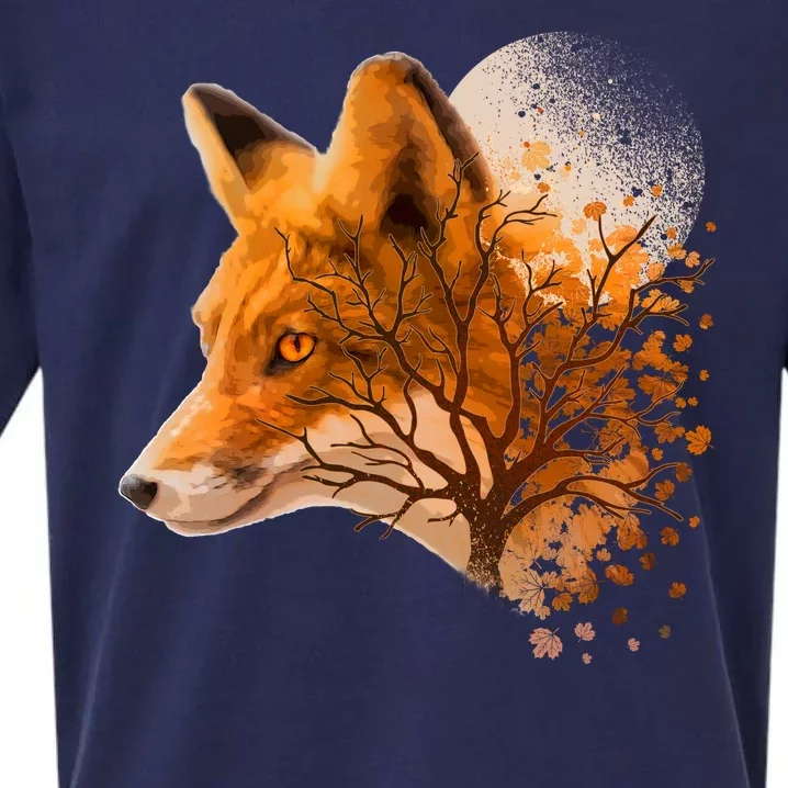 Cool Red Fox Tree Sueded Cloud Jersey T-Shirt