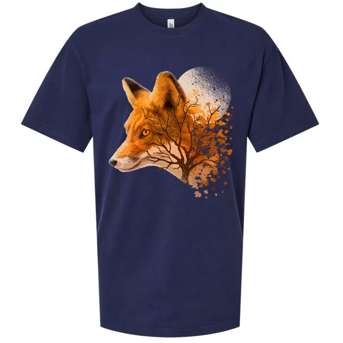 Cool Red Fox Tree Sueded Cloud Jersey T-Shirt