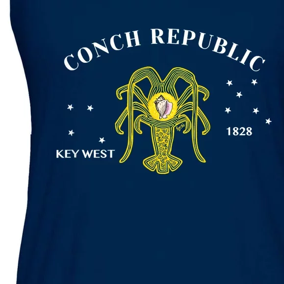 Conch Republic Flag Lobster Florida Keys Lobster Season Ladies Essential Flowy Tank