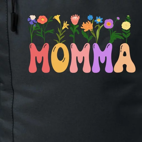 Cute Retro Floral Momma Daily Commute Backpack