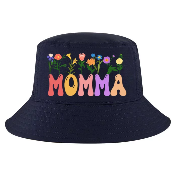 Cute Retro Floral Momma Cool Comfort Performance Bucket Hat