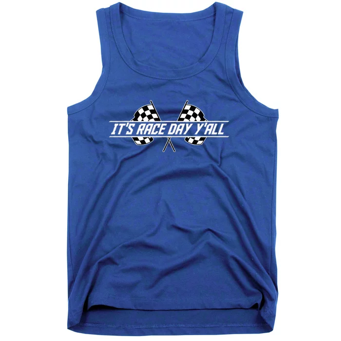 Car Racing Flag Finish Line Checkered Automobile Sport Racer Tank Top