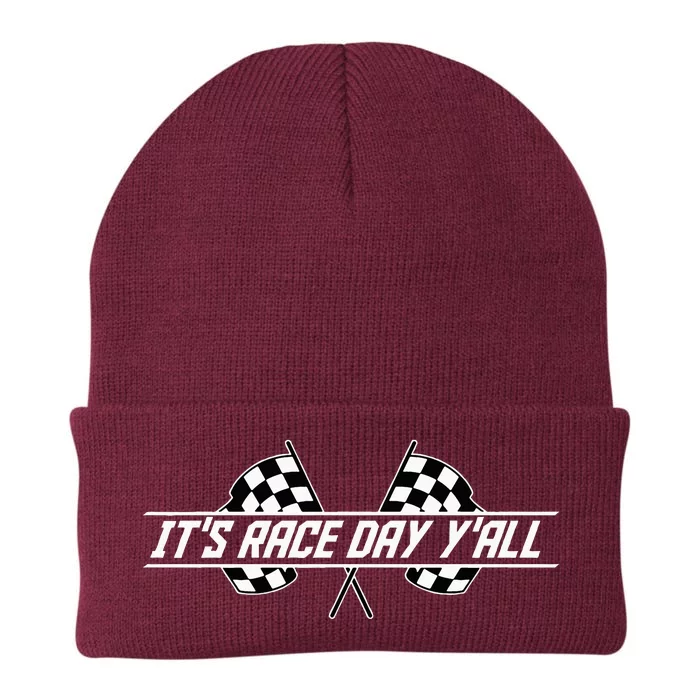 Car Racing Flag Finish Line Checkered Automobile Sport Racer Knit Cap Winter Beanie