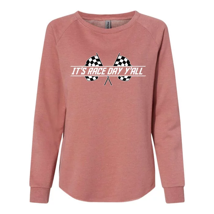 Car Racing Flag Finish Line Checkered Automobile Sport Racer Womens California Wash Sweatshirt