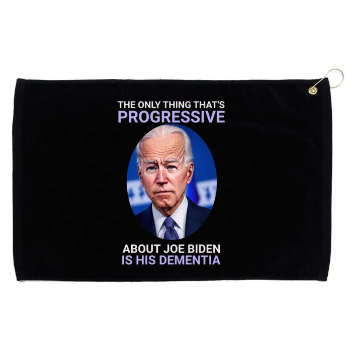 Conservative Republican Funny Anti Joe Biden Grommeted Golf Towel