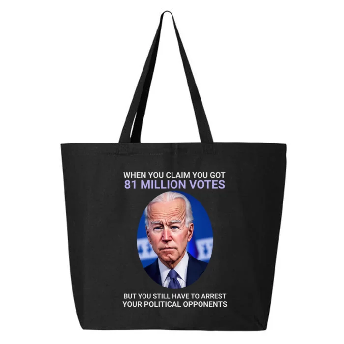 Conservative Republican Funny Anti Joe Biden 25L Jumbo Tote