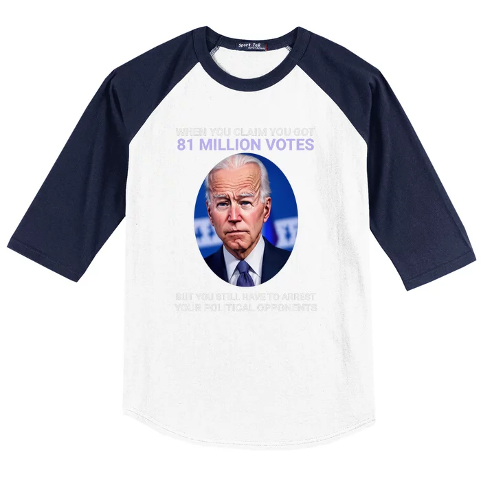 Conservative Republican Funny Anti Joe Biden Baseball Sleeve Shirt