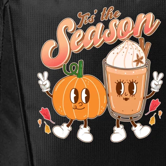 Cute Retro Fall Pumpkin Spice Tis The Season City Backpack