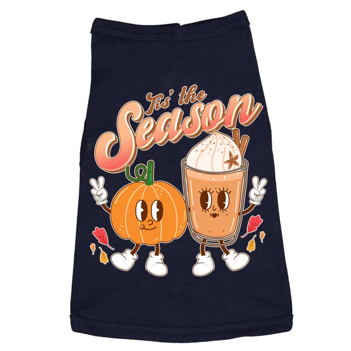 Cute Retro Fall Pumpkin Spice Tis The Season Doggie Tank