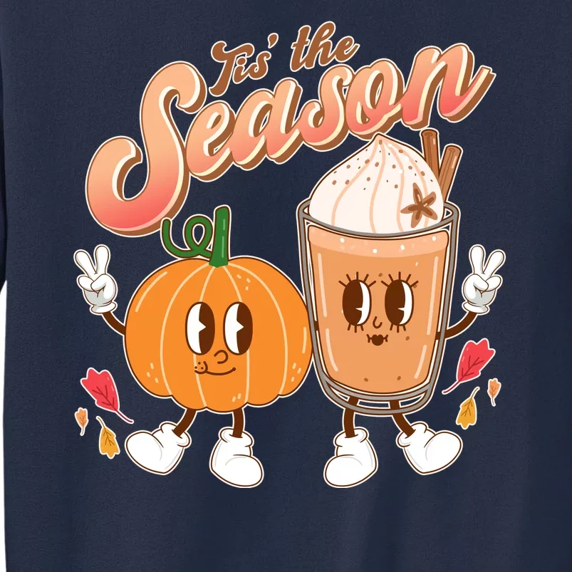 Cute Retro Fall Pumpkin Spice Tis The Season Sweatshirt