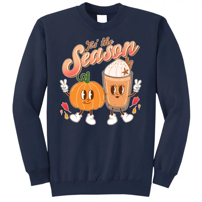 Cute Retro Fall Pumpkin Spice Tis The Season Sweatshirt