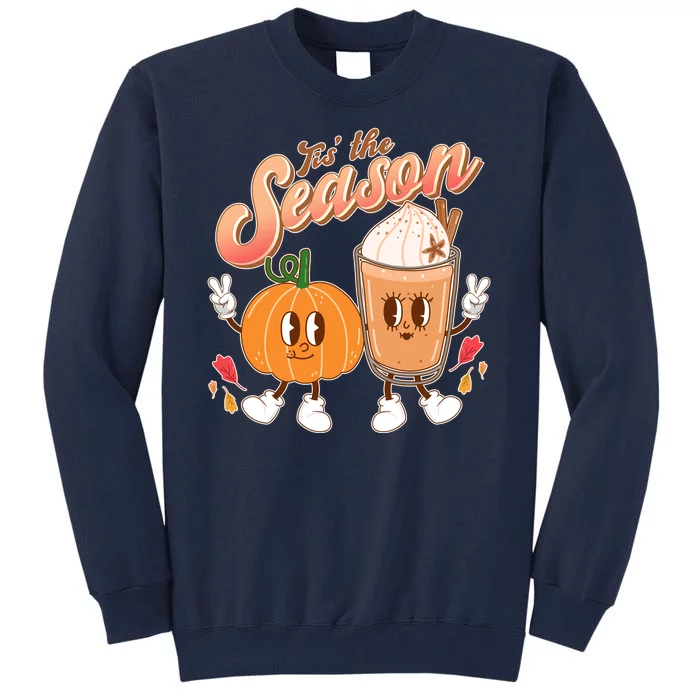 Cute Retro Fall Pumpkin Spice Tis The Season Tall Sweatshirt