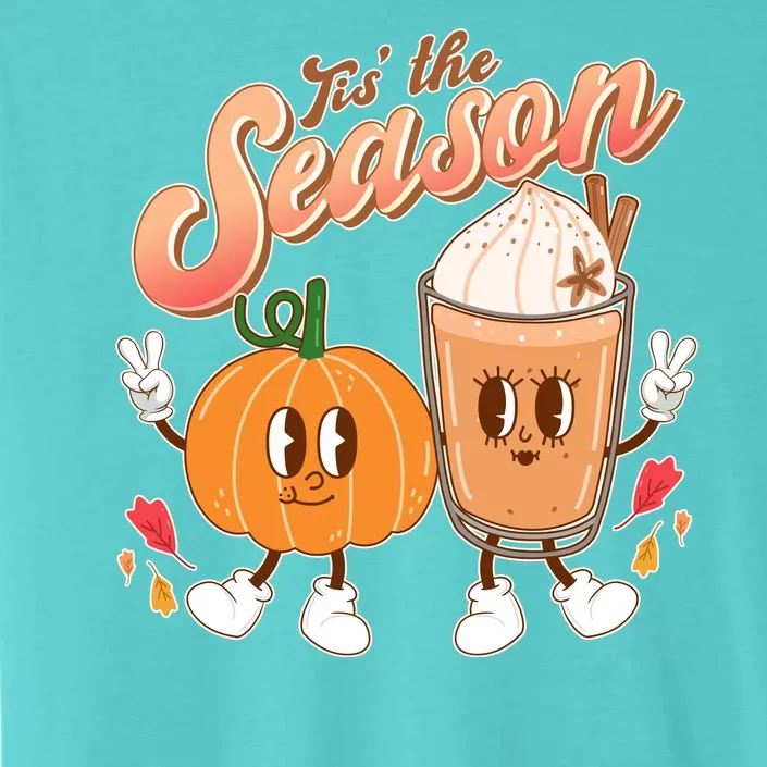 Cute Retro Fall Pumpkin Spice Tis The Season ChromaSoft Performance T-Shirt