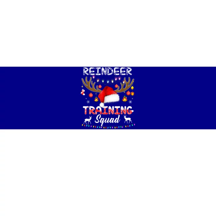 Christmas Running Funny Reindeer Training Squad Team Family Funny Gift Bumper Sticker