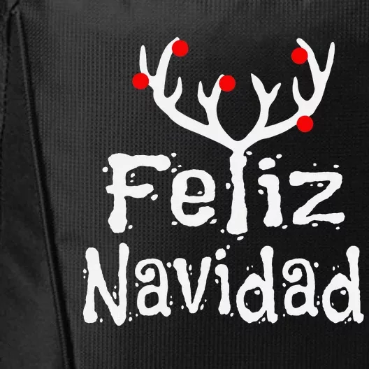 Christmas Reindeer Feliz Navidad City Backpack