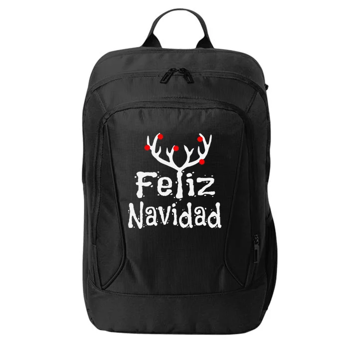 Christmas Reindeer Feliz Navidad City Backpack