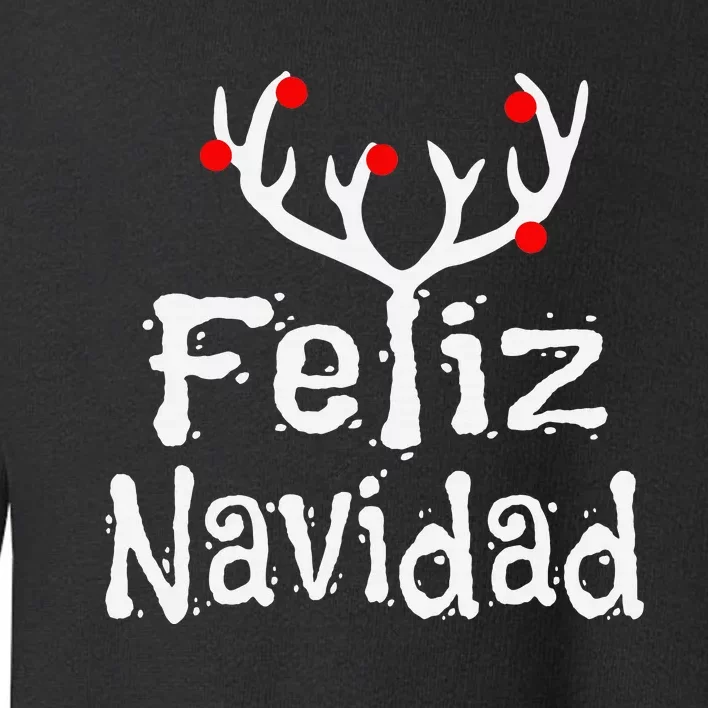 Christmas Reindeer Feliz Navidad Toddler Sweatshirt