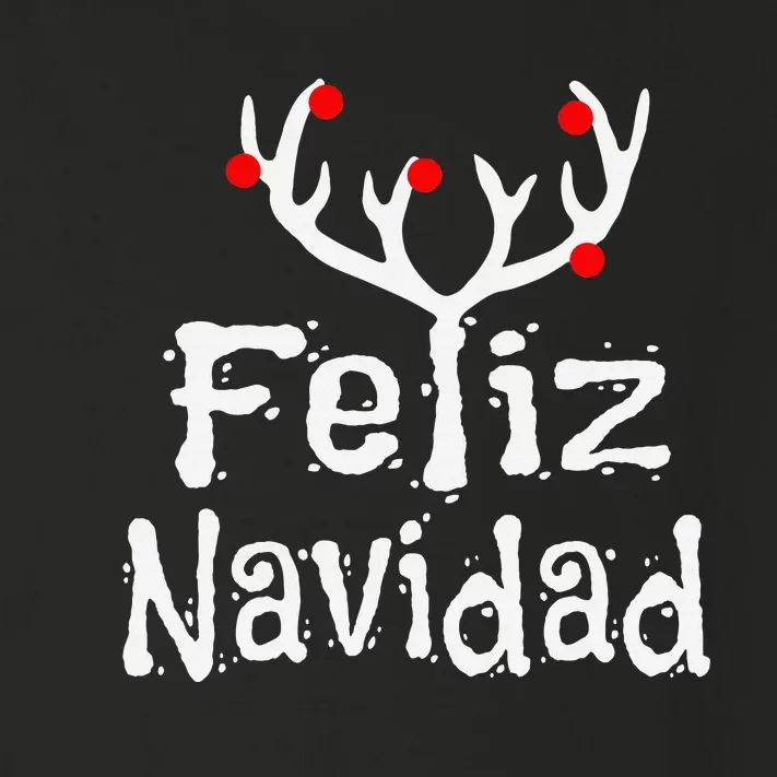 Christmas Reindeer Feliz Navidad Toddler Long Sleeve Shirt