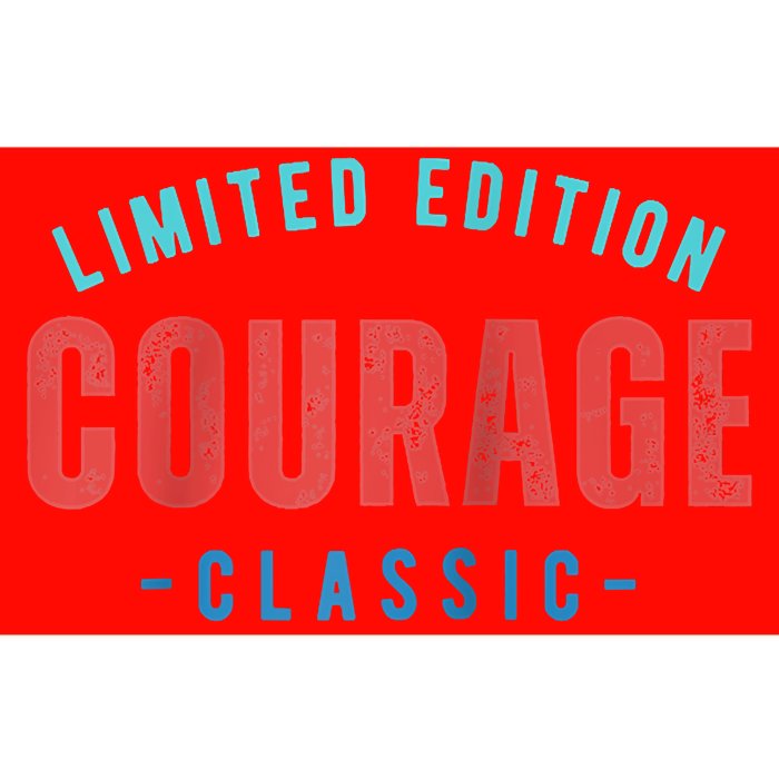 COURAGE Retro Faded Raglan Baseball Bumper Sticker