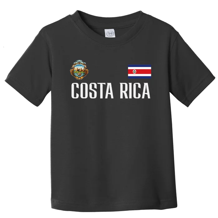 Costa Rica Flag Football Soccer Toddler T-Shirt