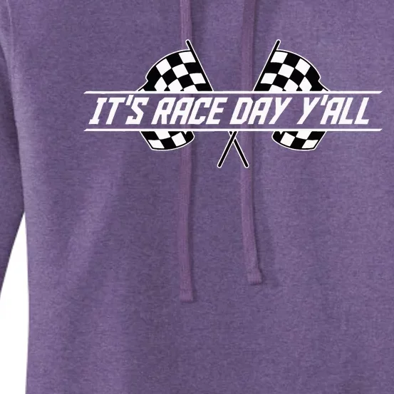 Car Racing Flag Finish Line Checkered Automobile Sport Racer Women's Pullover Hoodie