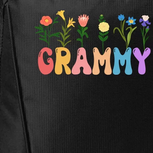 Cute Retro Floral Grammy City Backpack