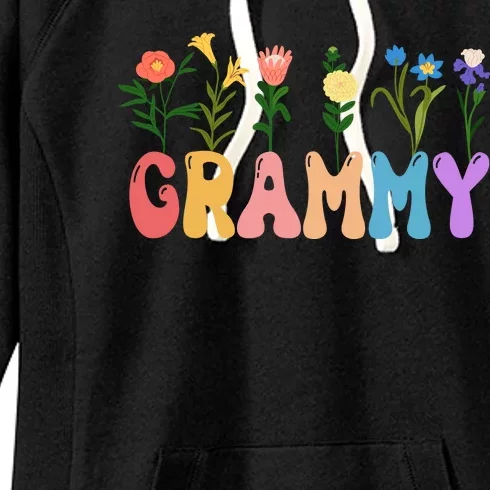 Cute Retro Floral Grammy Women's Fleece Hoodie