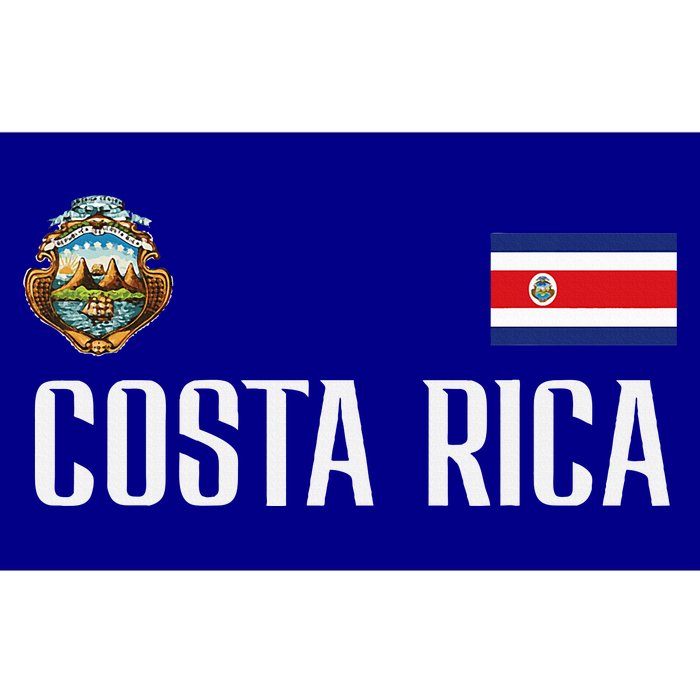 Costa Rica Flag Football Soccer Fan Bumper Sticker