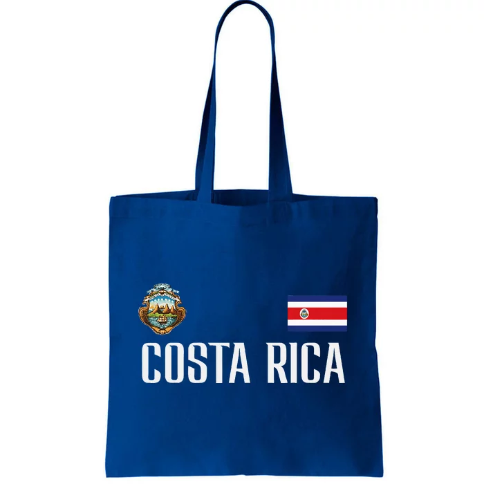 Costa Rica Flag Football Soccer Fan Tote Bag