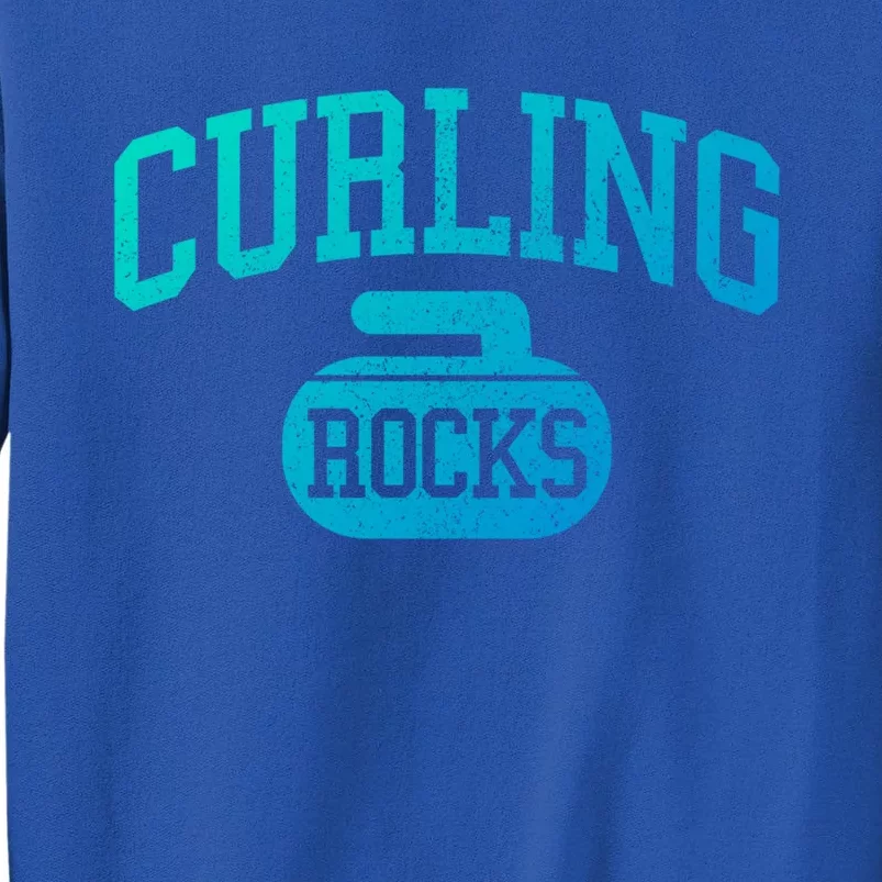 Curling Rocks Funny Winter Sports Gift Tall Sweatshirt