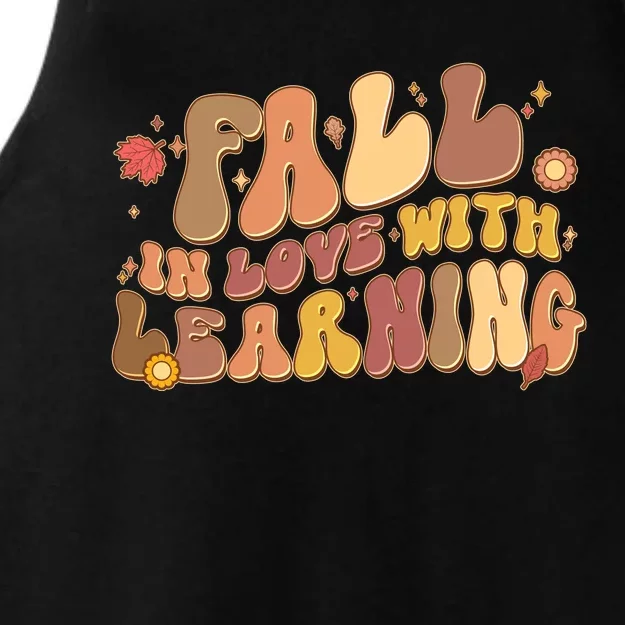 Cute Retro Fall In Love With Learning Ladies Tri-Blend Wicking Tank