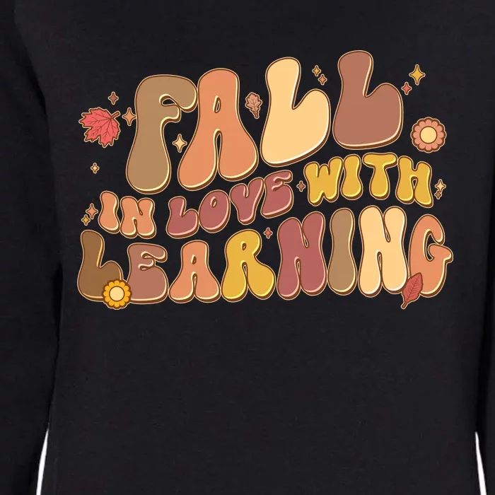 Cute Retro Fall In Love With Learning Womens California Wash Sweatshirt