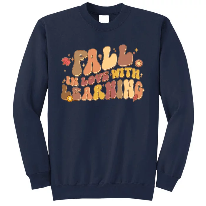 Cute Retro Fall In Love With Learning Tall Sweatshirt