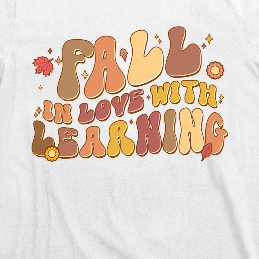 Cute Retro Fall In Love With Learning T-Shirt