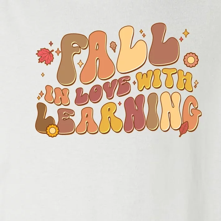 Cute Retro Fall In Love With Learning Toddler Long Sleeve Shirt