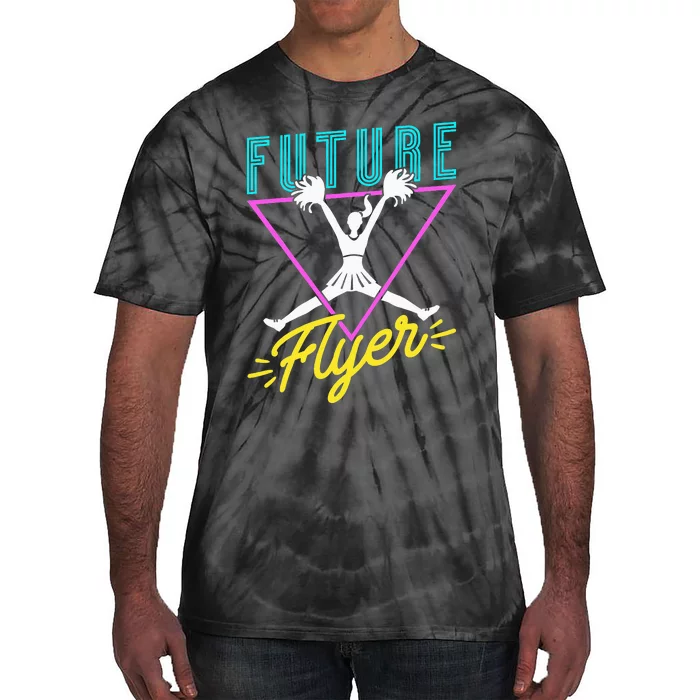 Cheerleading Retro Future Flyer Tie-Dye T-Shirt