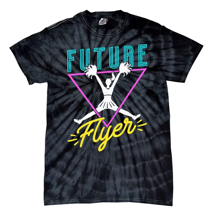 Cheerleading Retro Future Flyer Tie-Dye T-Shirt