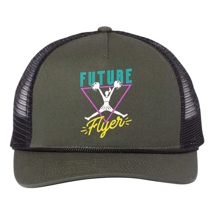 Cheerleading Retro Future Flyer Retro Rope Trucker Hat Cap