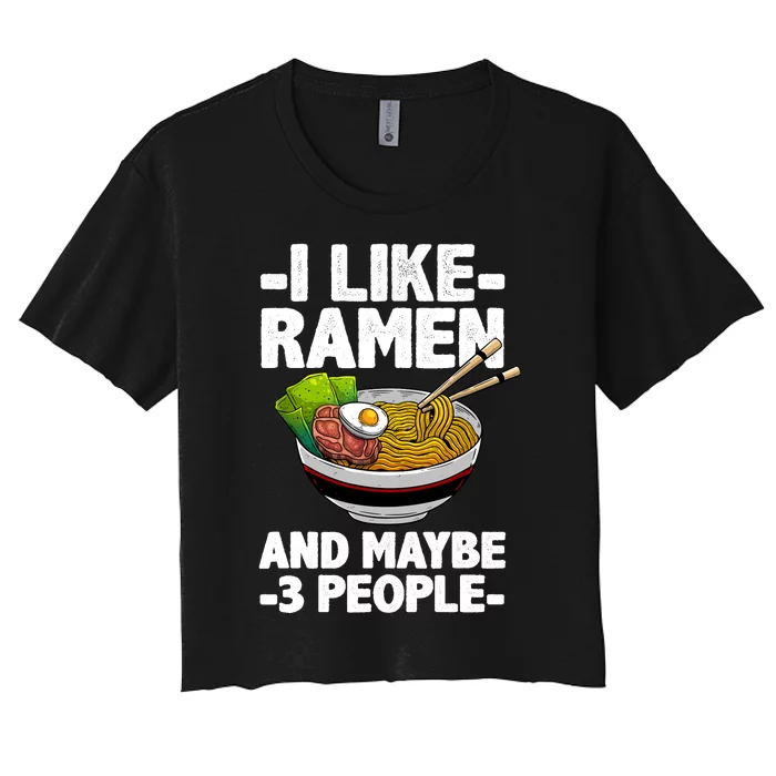 Cool Ra For Anime Ra Noodle Soup Cup Noodles Women's Crop Top Tee