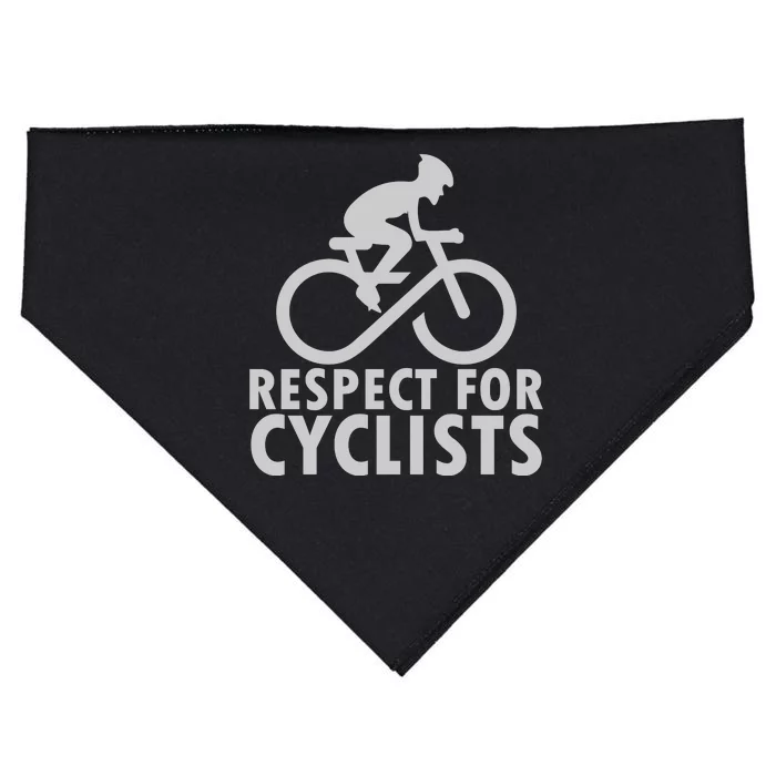 Cyling Respect For Cyclist Working Out Gift USA-Made Doggie Bandana