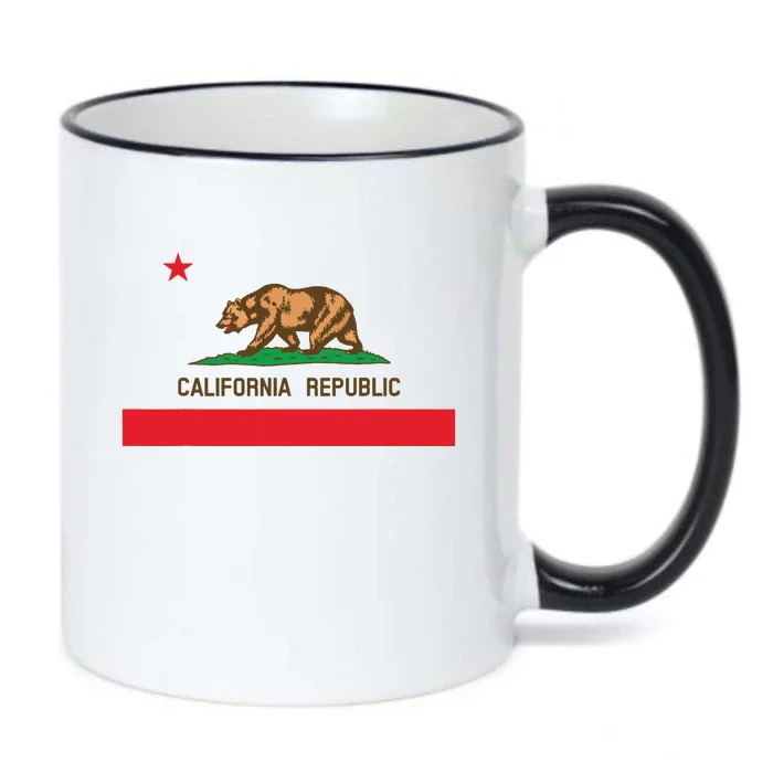 California Republic Flag Patriotic State Travel Usa Black Color Changing Mug