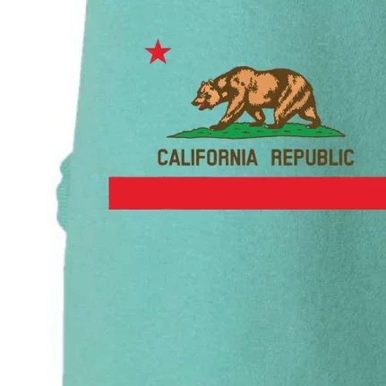 California Republic Flag Patriotic State Travel Usa Doggie 3-End Fleece Hoodie